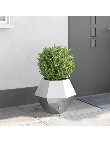 Fioriera Argento 50 x 50 x 40 cm Acciaio inossidabile