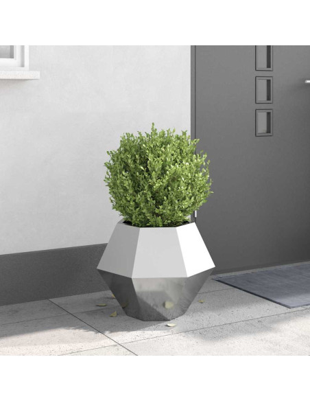 Fioriera Argento 50 x 50 x 40 cm Acciaio zincato