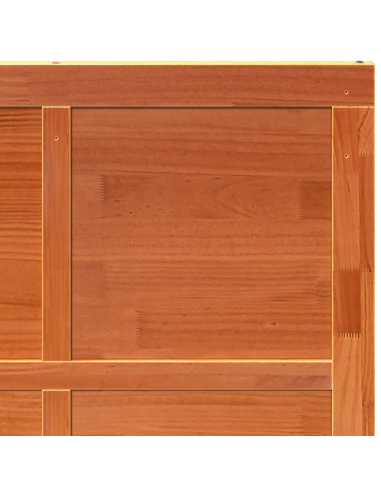 Porta del fienile Marrone cerato 100 x 2,5 x 208 cm