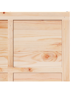 Porta del fienile Marrone 90 x 2,5 x 208 cm Pino massello