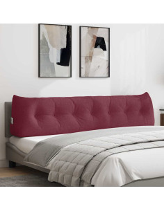 Cuscino per Schiena Rosso Vino 200 x 24 x 50 cm Tessuto