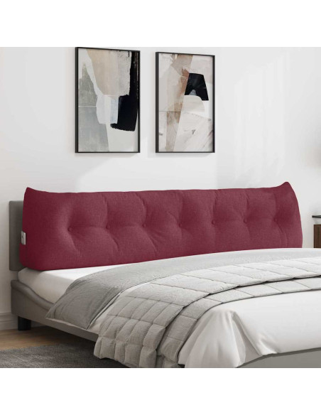 Cuscino per Schiena Rosso Vino 200 x 24 x 50 cm Tessuto
