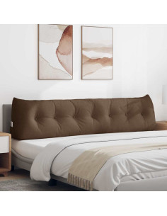 Cuscino per Schiena Marrone 200 x 24 x 50 cm Tessuto