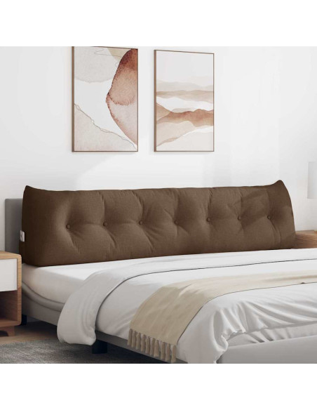 Cuscino per Schiena Marrone 200 x 24 x 50 cm Tessuto