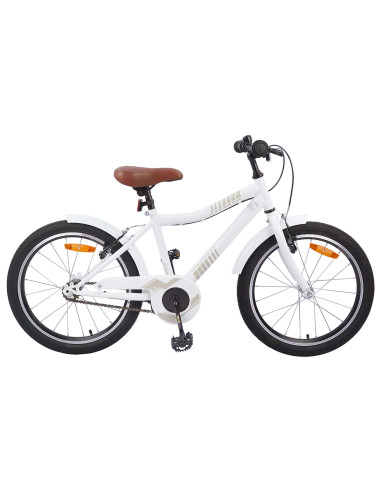 Bicicletta per Bambini 24 Pollici per 8-12 anni bianco