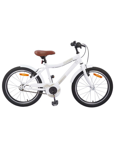 Bicicletta per Bambini 24 Pollici per 8-12 anni bianco