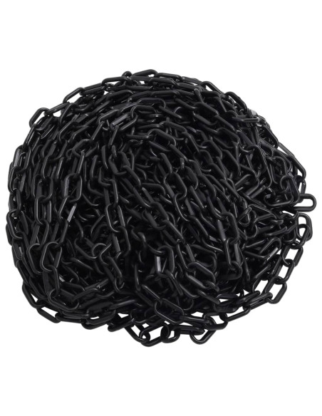 Catena Segnaletica Nera 100 m Ø8 mm in Plastica