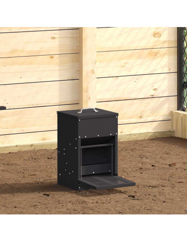 Mangiatore a Pedale per Pollo Nero 25 x 42 x 40 cm