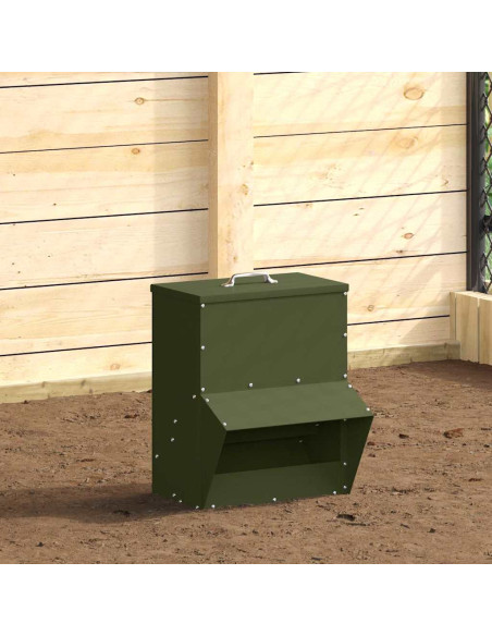 Feeder per pollo Verde oliva 20 x 25 x 35 cm