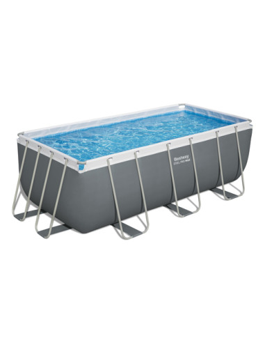 Bestway Power Steel 56456 piscina fuori terra Piscina con bordi Piscina rettangolare 8124 L Blu, Grigio
