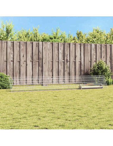 Gabbia per polli Argento 430 x 55 x 55 cm Acciaio zincato