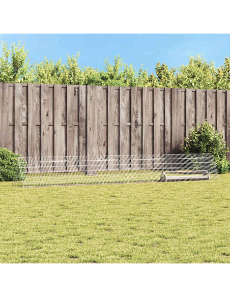 Gabbia per polli Argento 430 x 55 x 55 cm Acciaio zincato