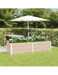 Fioriera Avorio 480 x 50 x 45 cm Acciaio zincato