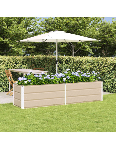 Fioriera Avorio 480 x 50 x 45 cm Acciaio zincato