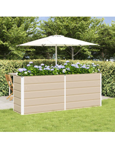 Fioriera Avorio 480 x 50 x 45 cm Acciaio zincato