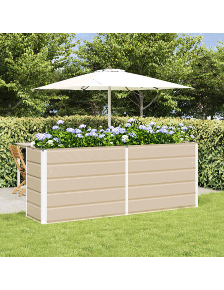 Fioriera Avorio 480 x 50 x 45 cm Acciaio zincato