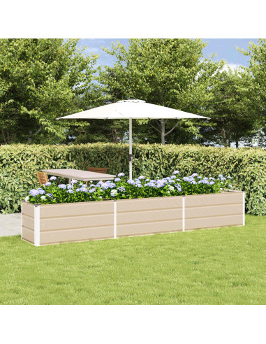 Fioriera Avorio 480 x 50 x 45 cm Acciaio zincato