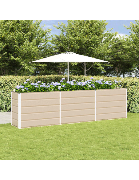 Fioriera Avorio 480 x 50 x 45 cm Acciaio zincato