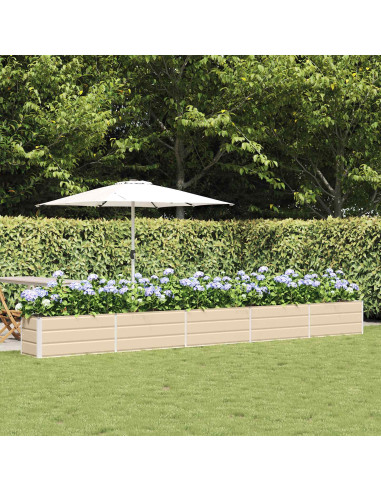 Fioriera Avorio 480 x 50 x 45 cm Acciaio zincato