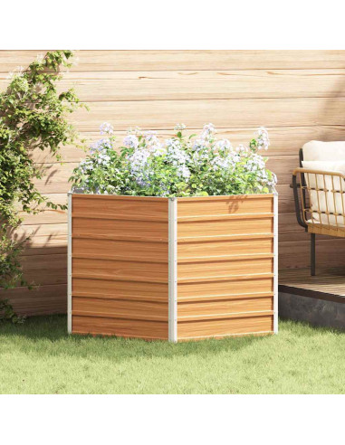 Letto rialzato da giardino Marrone Chiaro 129 x 129 x 77 cm