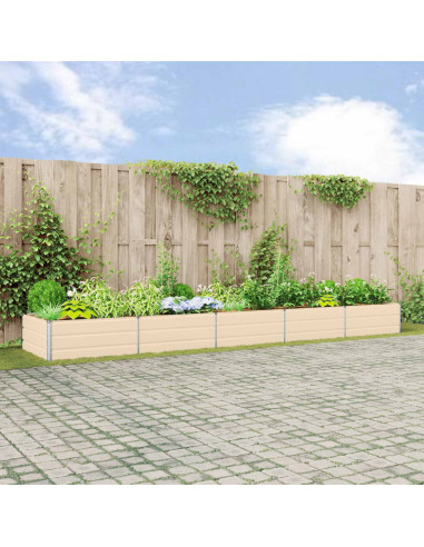 Fioriera Avorio 195 x 100 x 45 cm Acciaio zincato