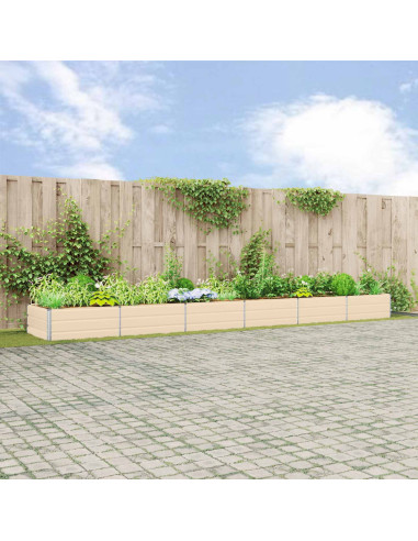 Fioriera Avorio 195 x 100 x 45 cm Acciaio zincato