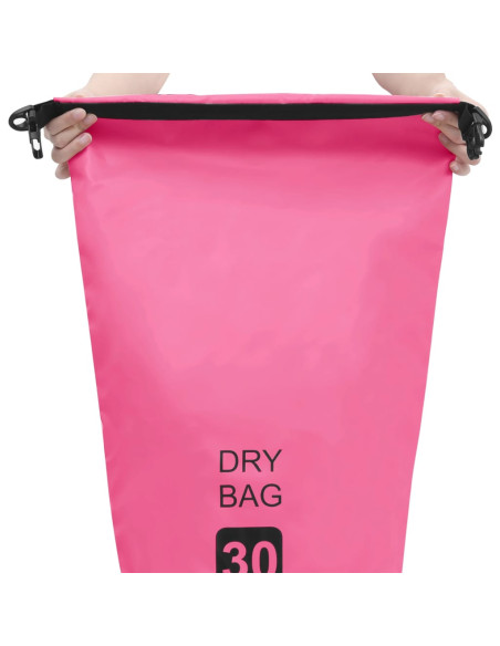 Borsa Impermeabile Rosa 30 L in PVC