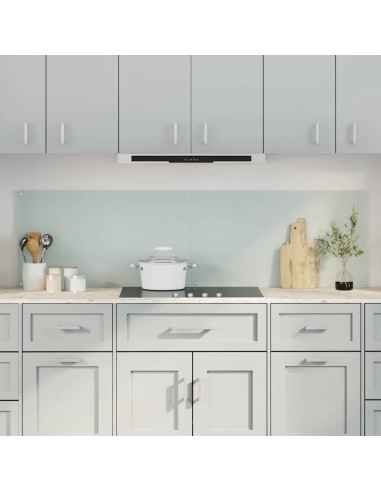 Rivestimento da Cucina 2 pcs Bianco 90 x 50 cm vetro temperato