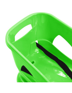 Slittino con Seduta Verde 102,5x40x23 cm in Polipropilene