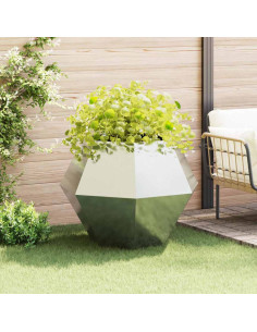 Fioriera Argento 100 x 100 x 80 cm Acciaio zincato