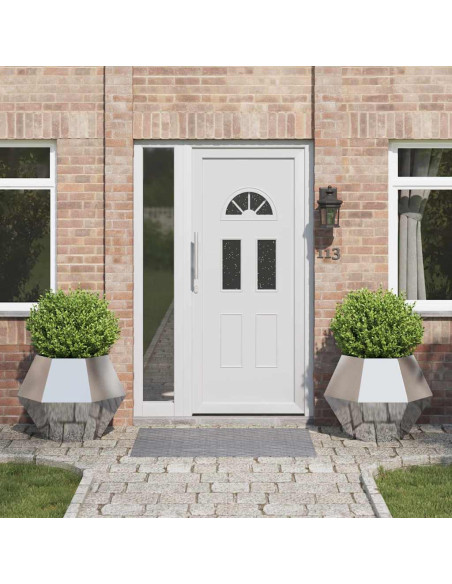 Fioriera 2 pcs Argento 75 x 75 x 60 cm Acciaio inossidabile