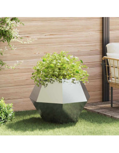 Fioriera Argento 75 x 75 x 60 cm Acciaio zincato