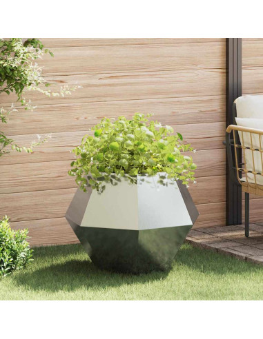 Fioriera Argento 75 x 75 x 60 cm Acciaio zincato