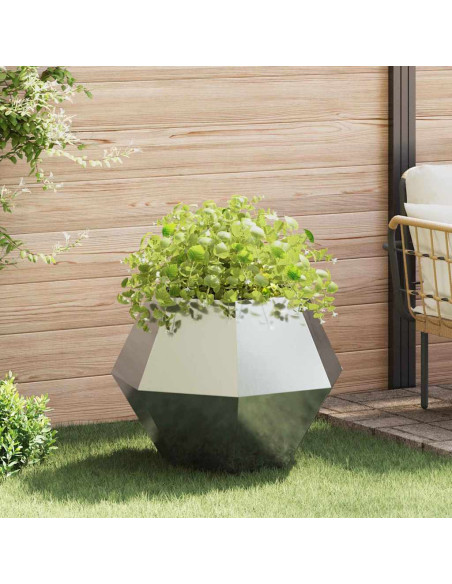 Fioriera Argento 75 x 75 x 60 cm Acciaio zincato