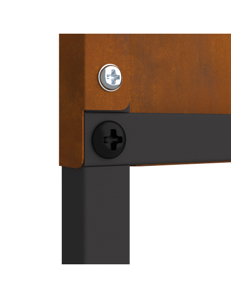 Schermo per privacy in giardino Floreale Ruggine 32 x 140 cm