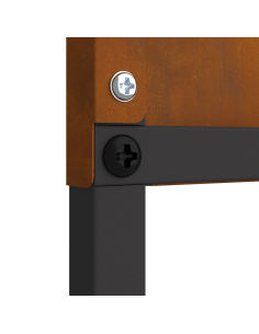 Schermo per privacy in giardino Traforo Ruggine 32 x 140 cm