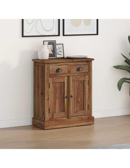 Armadio con porta Naturale 65 x 30 x 75 cm Legno di teak solido