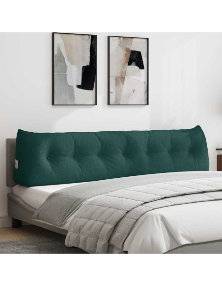 Cuscino per Schiena Verde Scuro 200 x 24 x 50 cm Tessuto