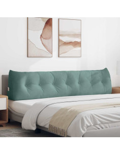 Cuscino per Schiena Verde Mare 200 x 24 x 50 cm Velluto