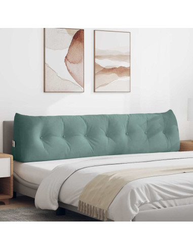 Cuscino per Schiena Verde Mare 200 x 24 x 50 cm Velluto