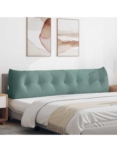 Cuscino per Schiena Verde Mare 200 x 24 x 50 cm Velluto