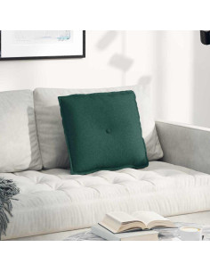 Cuscino per Schiena Verde Scuro 50 x 19 x 45 cm Tessuto