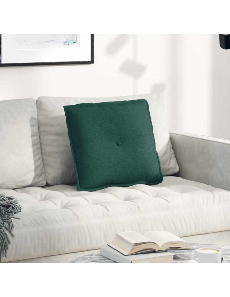 Cuscino per Schiena Verde Scuro 50 x 19 x 45 cm Tessuto