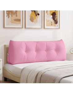 Cuscino per Schiena Rosa 140 x 24 x 50 cm Tessuto