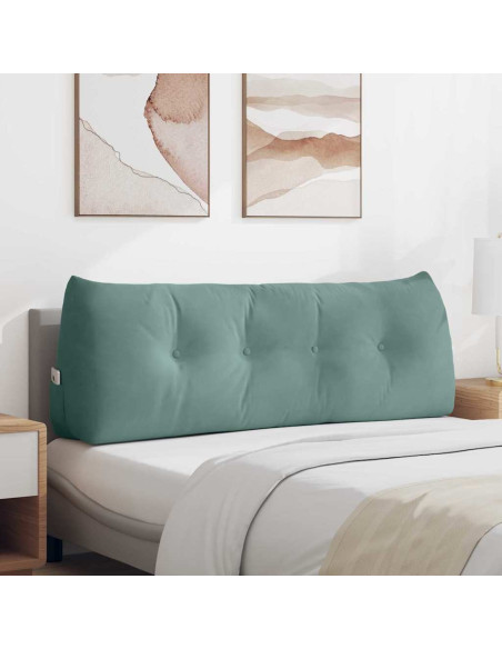 Cuscino per Schiena Verde Mare 140 x 24 x 50 cm Velluto