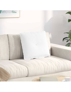 Cuscino per Schiena Bianco 50 x 19 x 45 cm Tessuto