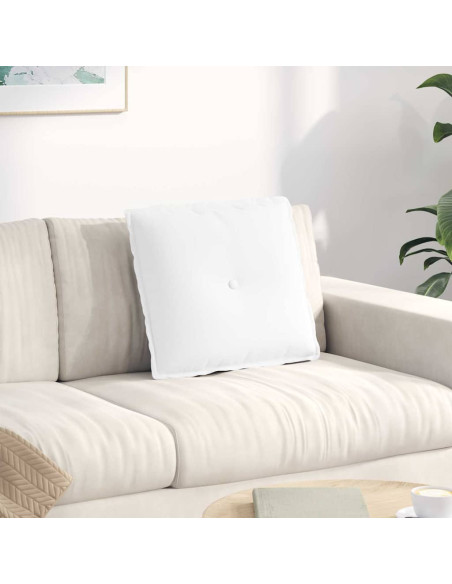 Cuscino per Schiena Bianco 50 x 19 x 45 cm Tessuto