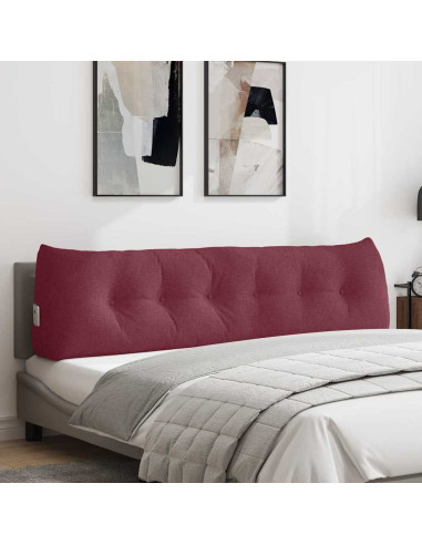 Cuscino per Schiena Rosso Vino 180 x 24 x 50 cm Tessuto