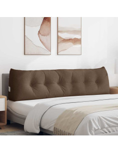 Cuscino per Schiena Marrone 180 x 24 x 50 cm Tessuto
