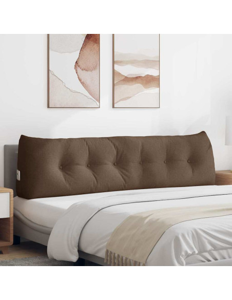 Cuscino per Schiena Marrone 180 x 24 x 50 cm Tessuto